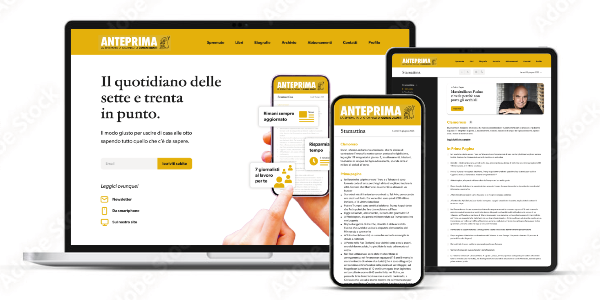 Anteprima sui device Anteprima sui device